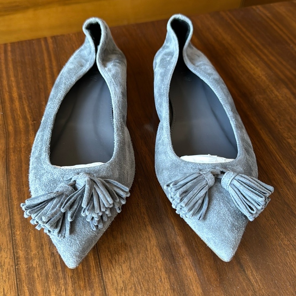 JCrew Grey Ballet Flats - Size 8 - Never Worn
